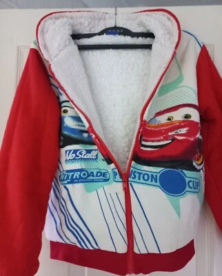 £15.99 • Buy MCQUEEN CARS HOODIE/JACKET/FLEECE Size 9-10 Years Old
