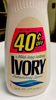 FULL & MINT!!  Vintage 1986 IVORY DISHWASHING LIQUID SOAP ~ 22oz. Brand New -WOW • $39.66