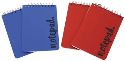 [Pack Of 8] Note Pad A6 Spiral Multi Coloured Ruled Notebook Home Office Travel • £4.79