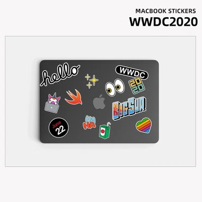 £4.95 • Buy MacBook Stickers Apple WWDC 2020 Vinyl Decals Laptop Air Pro IPad - Set #2
