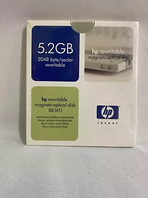 HP 88147J 5.2 GB Rewritable 2048 B/S MO Optical Disk - Media New Sealed • $25