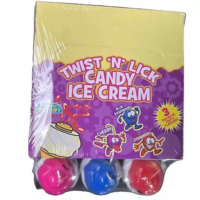 Crazy Candy Factory Twist 'n' Lick Candy Ice Cream - 12 X 25g Packs • £18.99