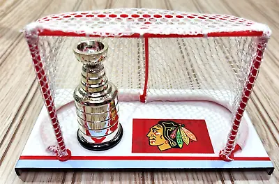 Chicago Blackhawks NHL Stanley Cup Hockey Goalie Net Mini Replica Championship • $23.69