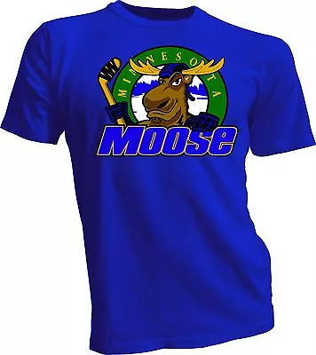  MINNESOTA MOOSE Defunct St. Paul MN NHL Hockey Team Sports Tee T- Shirt Men's S • $21.99