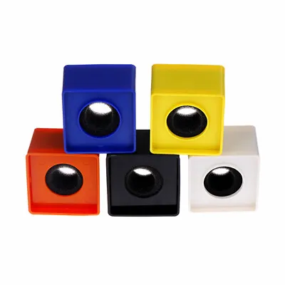ABS Square Cube Shaped Interview KTV Mic Microphone Logo Flag Station Hot  O BI • $5.36