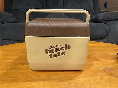 Vintage GOTT Lunch Tote Cooler 6 Model 1806 With Tray • $29.99