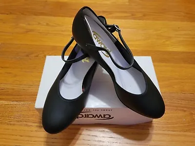 AWARD Shoes For Dancers Black Tap Dance Shoes Sz10M Pre-Owned Leather Outsoles • $25