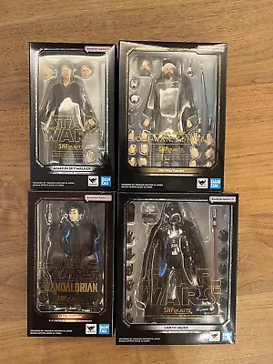 BANDAI S.H.Figuarts STAR WARS ANAKIN SKYWALKER & DARTH VADER & Obi-Wan Kenobi • $300