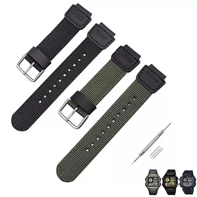Replacement Nylon Watch Band Strap For Caiso G-SHOCK Series AQ SGW MRW AE W AEQ • $13.39