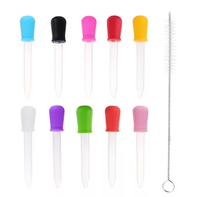  10 Pcs Graduated Dropper Infant Feeding Bottle Drip Tube Scale • £8.49