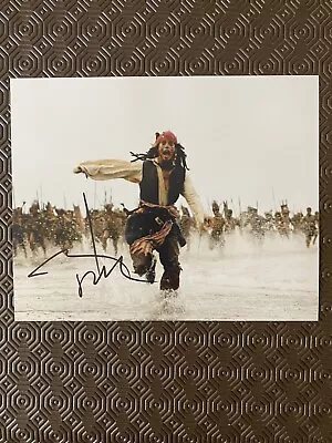 Johnny Depp Pirates Of The Caribbean Autographed 8 X 10 Photo With COA • $80