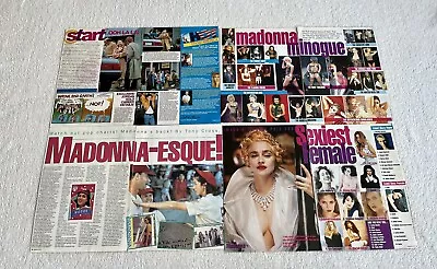 MADONNA Clip Collection Posters Music Magazines Vintage Rare 1980s 1990s • $16