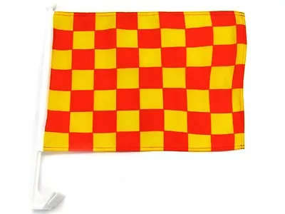12x18 Red Yellow Checker Checkered Race Car Window Vehicle 12 X18  Flag • $8.88