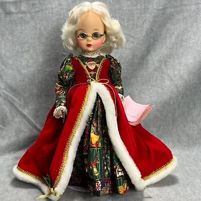 Madame Alexander Christmas Series Vtg Doll Mrs. Claus Sleep Eyes Rooted Hair 13' • $64.99