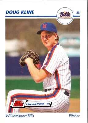 1991 Line Drive AA Doug Kline #636 Williamsport Bills Baseball Card • $1.89