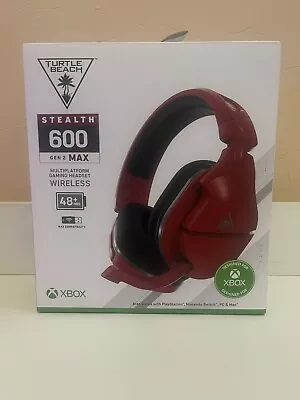 Turtle Beach Stealth 600 Gen 2 Max Red Wireless Gaming Headset XBOX BRAND NEW ✅ • $59.99