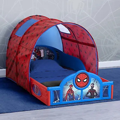 Toddler Plastic Sleep Bed And Play Canopy Tent Spider-Man For Little Boys Girls • $110.99