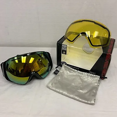 VonZipper El Kabong Snow Sport Goggles Gloss Black W/ Gold Chrome Lens • $111