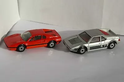 Matchbox Red Ferrari 308 GTB - No.70 1981 & Matchbox BMW M1 - No.52 1981 Version • £23