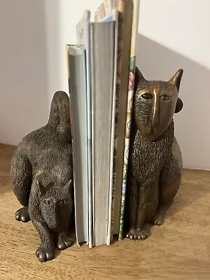 Vintage Marsha McCarthy Cat Bookends  • $45