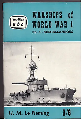 Ian Allan ABC - Warships Of World War 1 - No.4 - Miscellaneous - 1961 • £4.99