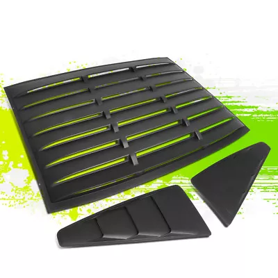 For 05-14 Ford Mustang Coupe Vintage Style Rear+1/4 Quarter Side Window Louver • $180