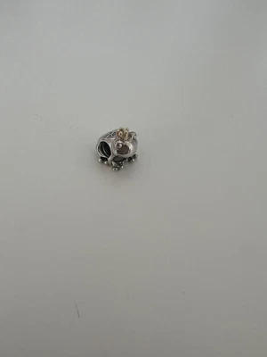 $44 • Buy Pandora Silver & 14k Gold Prince King Frog With Crown Charm 791118 Two Tone