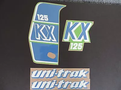 1989 Kawasaki Kx 125 Radiator Shroud And Swingarm  Decal Kit  Vintage Motocross • $51.66