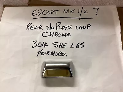 £4 • Buy FORD Mk1 ESCORT REAR NUMBER PLATE BULB CHROME COVER USED