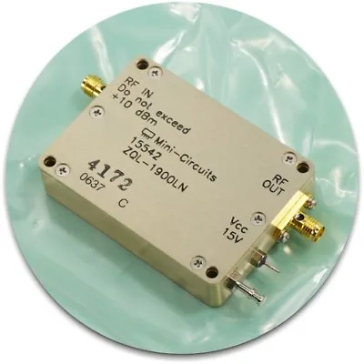 $59.97 • Buy NEW Mini-Circuits ZQL-1900LN Low Noise Amplifier (1850-1910 MHz)