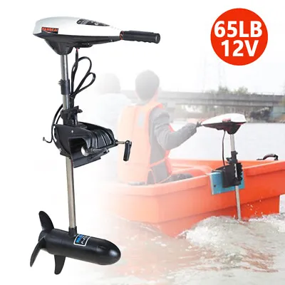 $186 • Buy 12V 65LB Thrust Electric Outboard Trolling Motor For Fishing Boat Engine Kayak