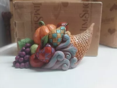 Jim Shore PInt Sized Harvest Blessings Cornucopia 4041153 2014 NIB • $36