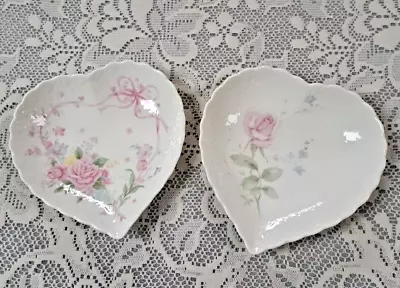 Mikasa Japan Lot Of 2 Heart Shaped Candy Trinket Dish Valentine's Day Pre-owned  • $26.97