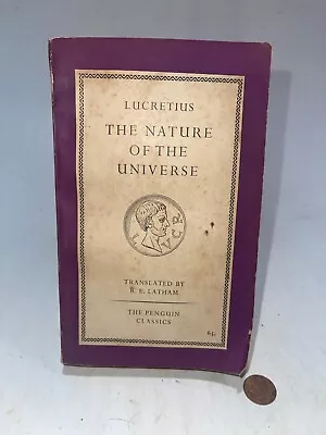 Vintage Penguin Classic LUCRETIUS THE NATURE OF THE UNIVERSE (PB 1957) • $29.50