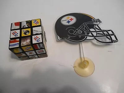 Vintage Pittsburgh Steelers Rubiks Cube Super Bowl Window Stick Um Helmet • $9.95
