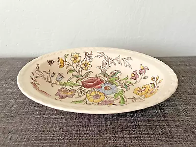 Vernon Kilns May Flower Hand Painted Oval Serving Bowl 9-1/2  • $15