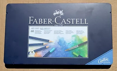 Faber Castell Art Grip Aquarelle Watercolour Pencils - 60 Colour Tin  • $89.50