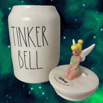 Rae Dunn X Disney TINKER BELL Canister With Tinkerbell Topper Disney's Peter Pan • $45