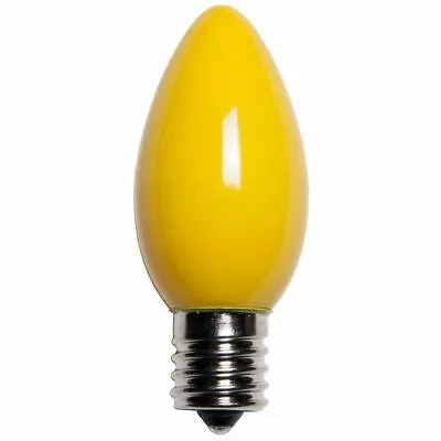 25 C9 Yellow Ceramic Replacement Christmas Light Bulbs Holiday Wedding • $14.29