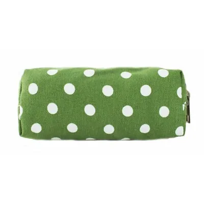 £2.99 • Buy The Olive House® Polka Dot Canvas Pencil Case Green Spotty Dotty