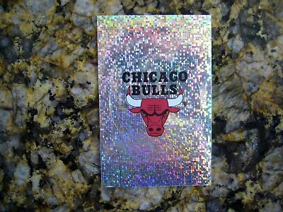 1992-93 Panini Basketball Foil Sticker #15  CHICAGO BULLS LOGO NM-MT  LINE ERROR • $39.99