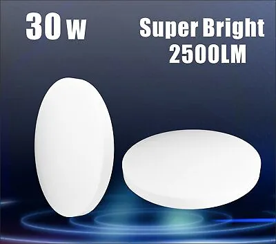 LED Ceiling Light Round 30W Oyster Lamp Modern Cool/Warm/Daylight CCT Changeable • $39.99