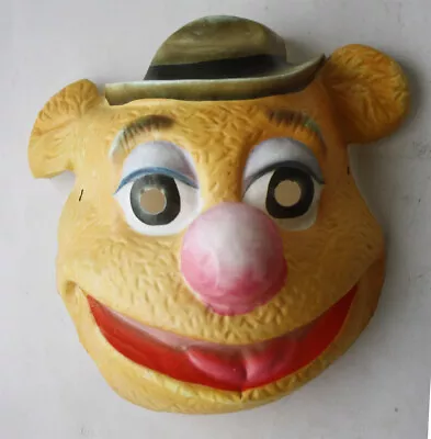  Rare Vintage 80's Fozzie Muppet Show Muppets Plastic Mask Greek Greece ! • $29.99