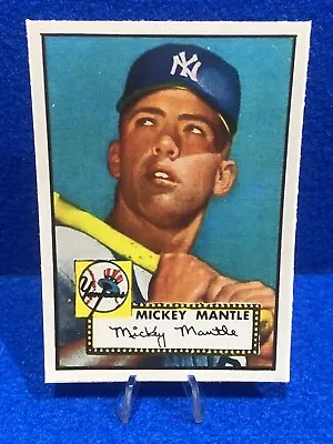 1952 Topps Style Mickey Mantle (STICKER!!) (ORIGINAL SIZE!) New York Yankees • $2.90