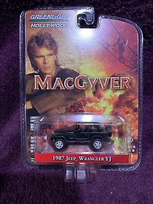Macgyver TV Series Show 1987 Jeep Wrangler YJ Open Top Greenlight Hollywood NEW • $100