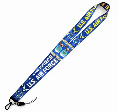 US AIR FORCE  LANYARD Key Chain Neck Strap ID Holder  Military • $5.20