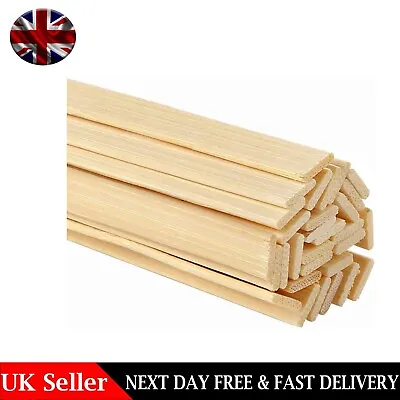 Pllieay Bamboo Sticks Wood Extra Long Sticks For Crafting (40CM Length • £13.99