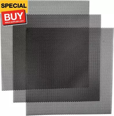 3Pcs Universal 13 X13  Metal Mesh Never Rust Aluminum Alloy Vent Mesh Screen Gr • $20.99