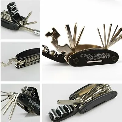 Accessories Combine Motorcycle Bike Repair Tool Allen Key Hex Socket Wrench Kit • $12.50