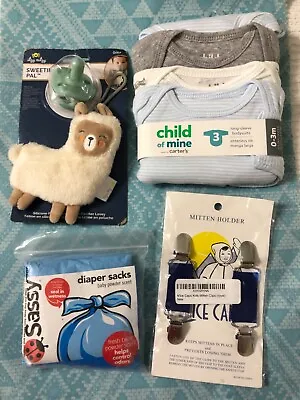 NEW Baby Boy Shower Lot Of 4 Itsy Ritzy Sweetie Pal Llama Pacifier One Pcs Bags • $22